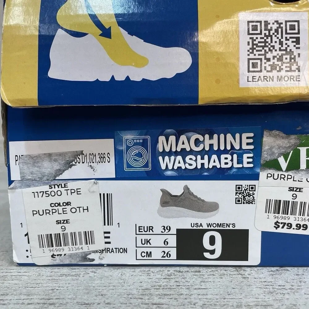 SKECHERS Bobs Sport Womens Size 9 Slip Ins Sneakers Taupe Hands Free Gray New - Picture 11 of 11